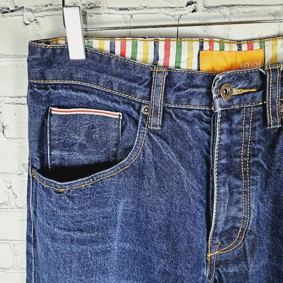 ENJOI | Saturdays straight fit selvedged dark wash jeans - Picture 3 of 10